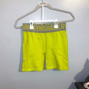 Gymshark flex shorts. Neon green